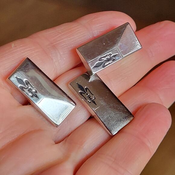 Vintage Pioneer Cufflinks and tie clip set. - Picture 4 of 16